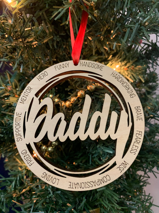Daddy Christmas Tree Ornament