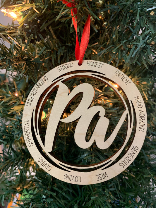 Pa Christmas Tree Ornament