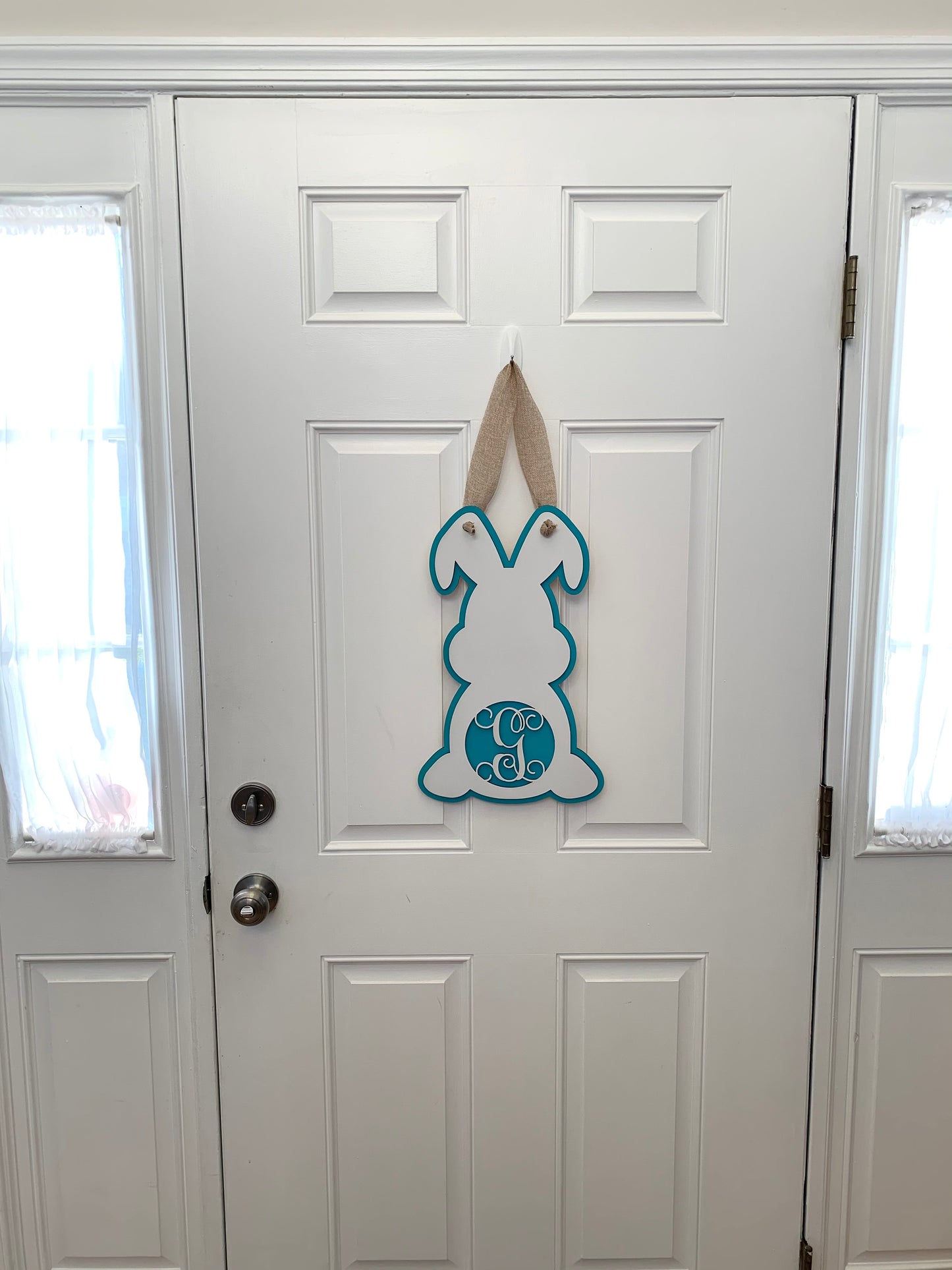 Wood Bunny Door Hanger