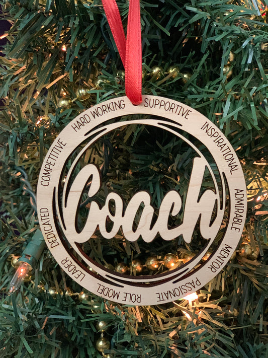 Coach Christmas Tree Ornament