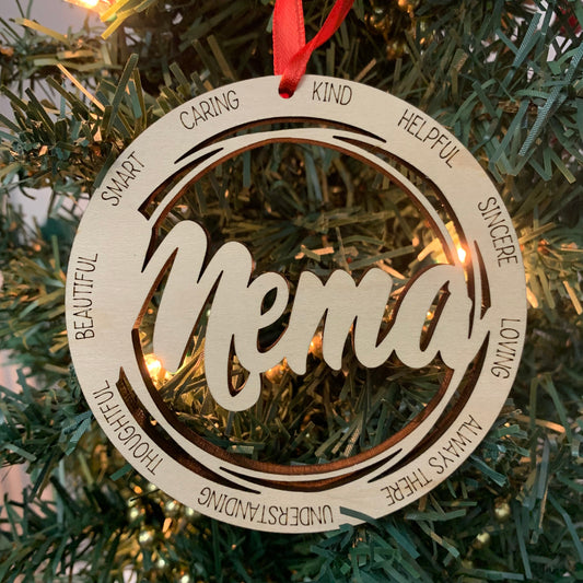 Mema Christmas Tree Ornament