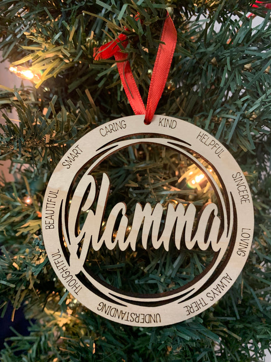 Glamma Christmas Tree Ornament
