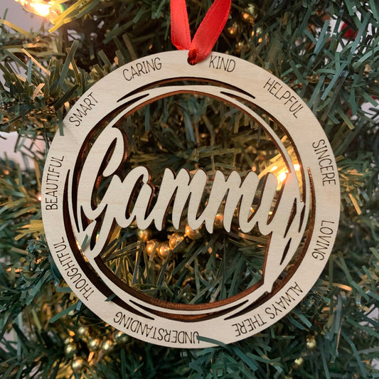 Gammy Christmas Tree Ornament