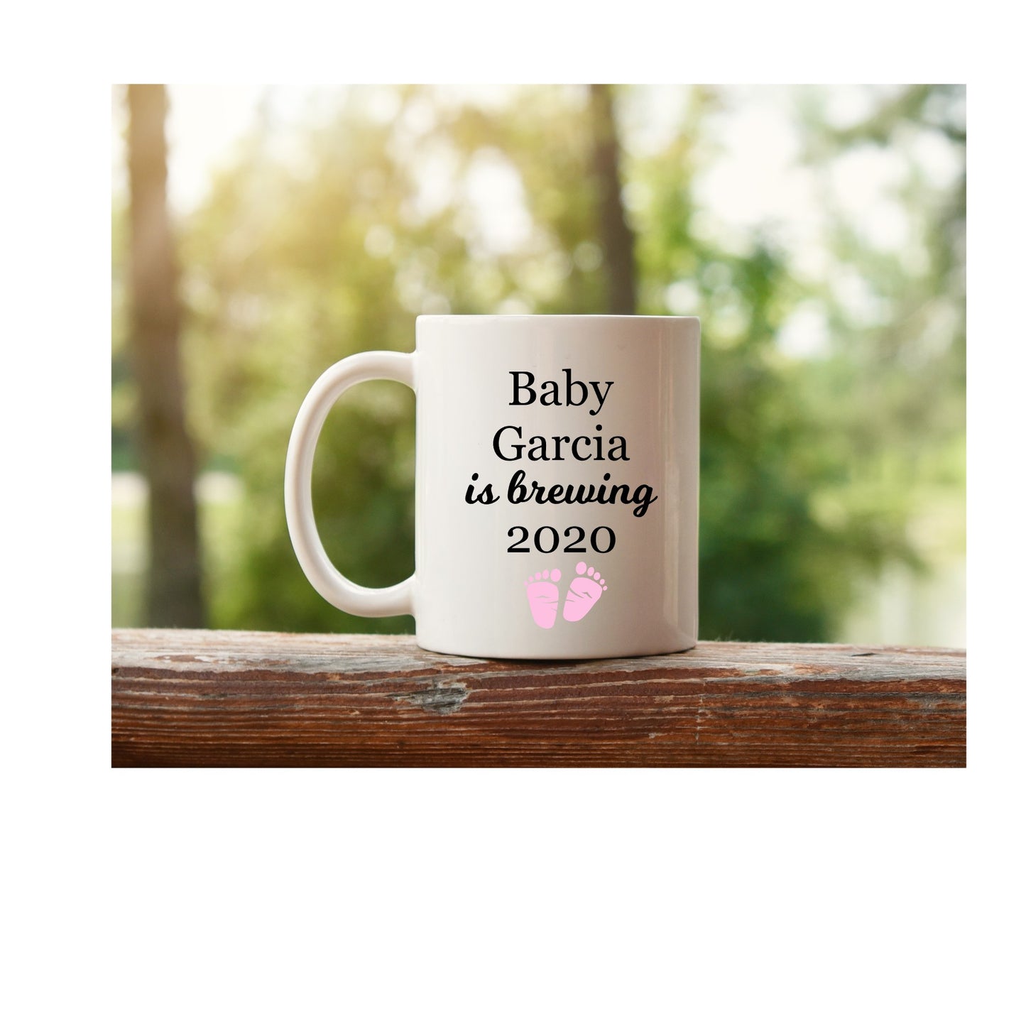 Personalized Baby Announcement Coffee Mug