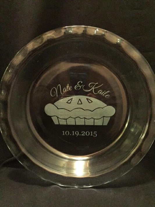 Personalized Easy Grab Pyrex Pie Plate