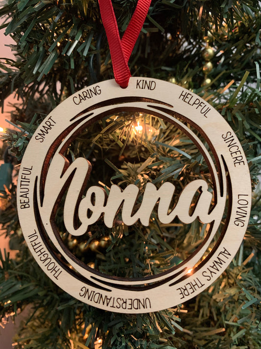 Nonna Christmas Tree Ornament