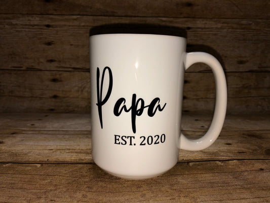 Personalized Papa Coffee Mug