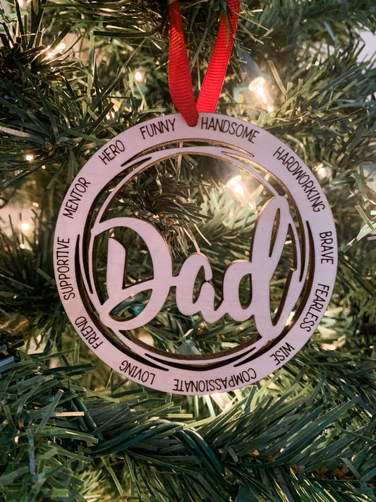 Dad Christmas Tree Ornament
