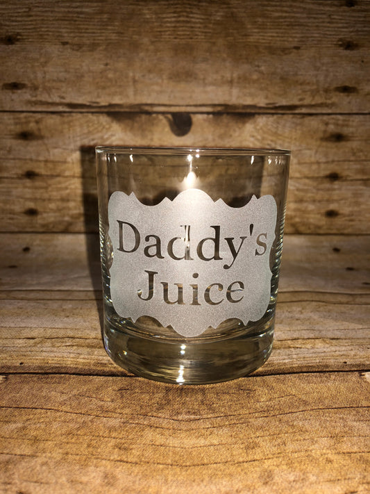 Daddy's Juice Rocks Glass