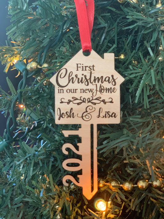 First Christmas in New Home Ornament