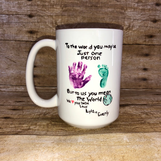 Personalized Child's Drawing on a Coffee Mug