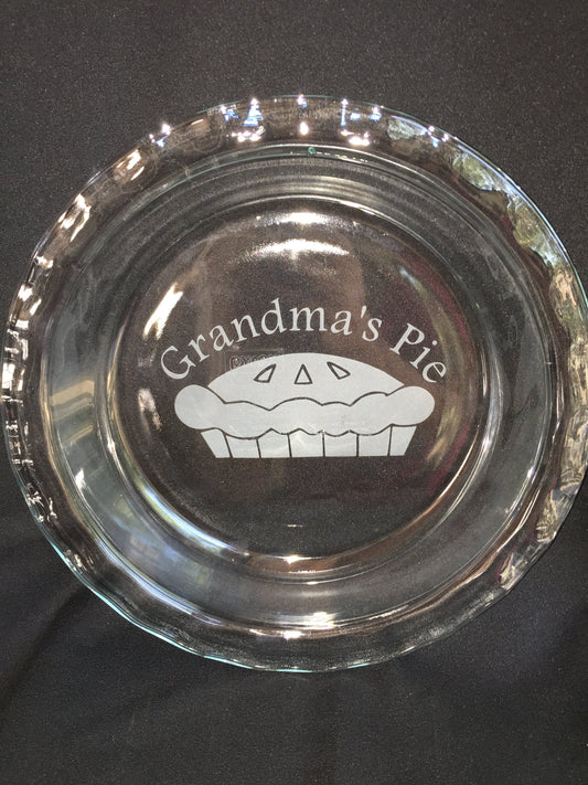 Grandma's Pie Easy Grab Pyrex Pie Plate