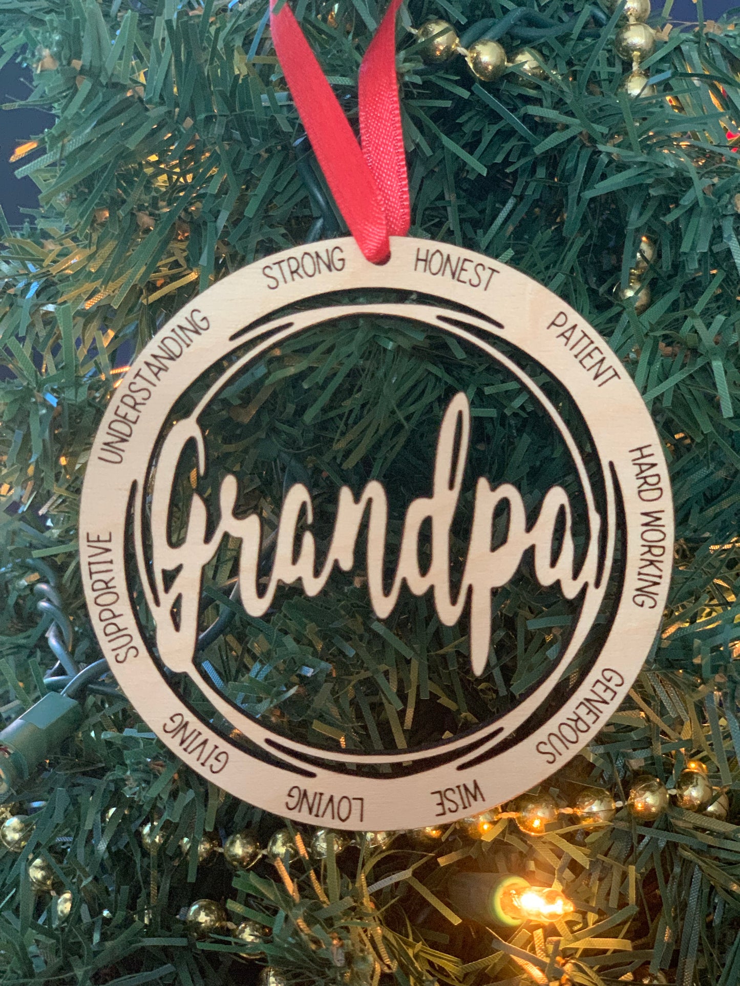 Grandpa Christmas Tree Ornament