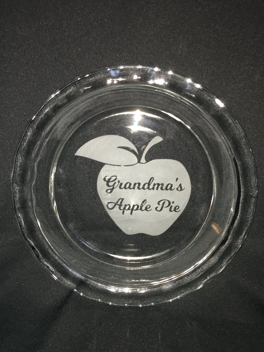 Grandma's Apple Pie Easy Grab Pyrex Pie Plate